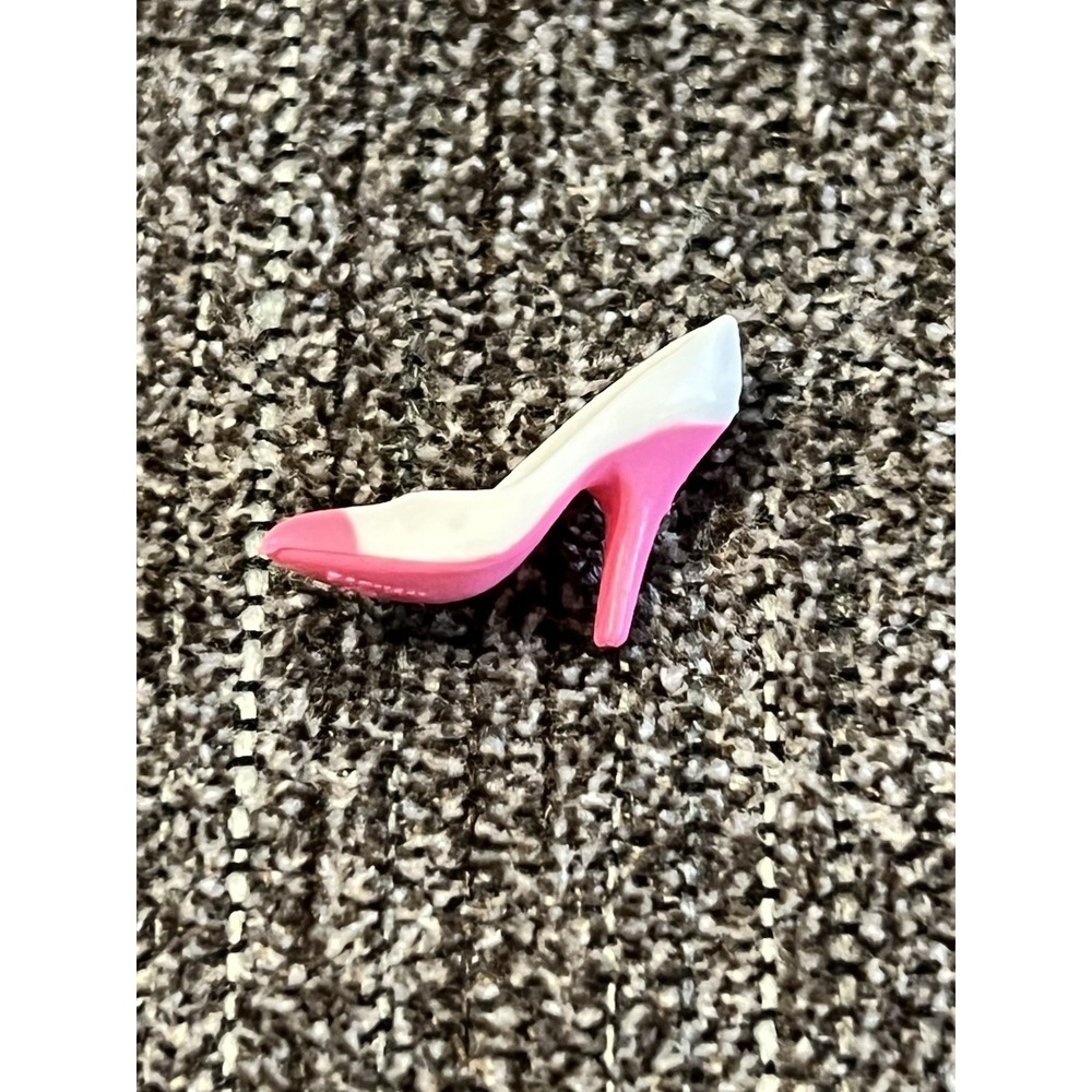 Mattel Barbie White & Pink High Heel Shoe REPLACEMENT Only 1